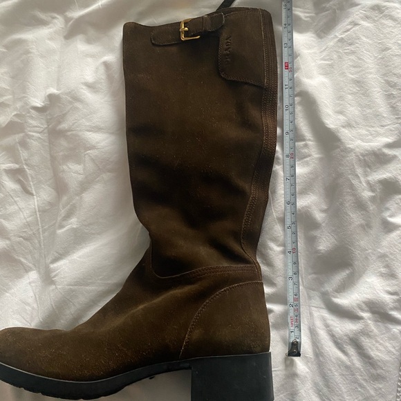 Prada Brown Suede Boots Size 40 - Picture 8 of 8